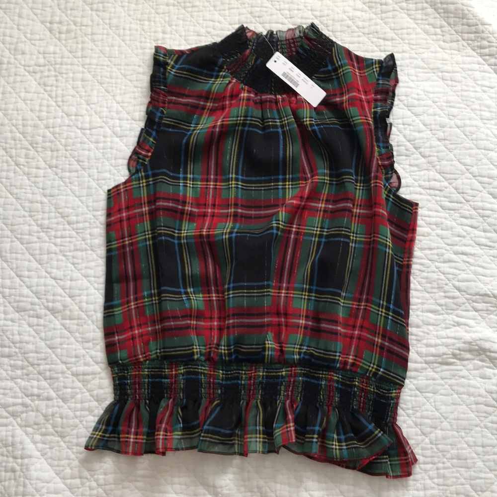 Sleeveless mock neck top